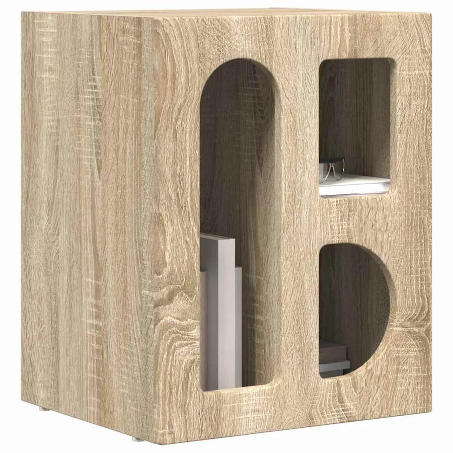 Table de chevet ELST 2 pc Chêne Sonoma 40 x 35 x 50 cm - 3