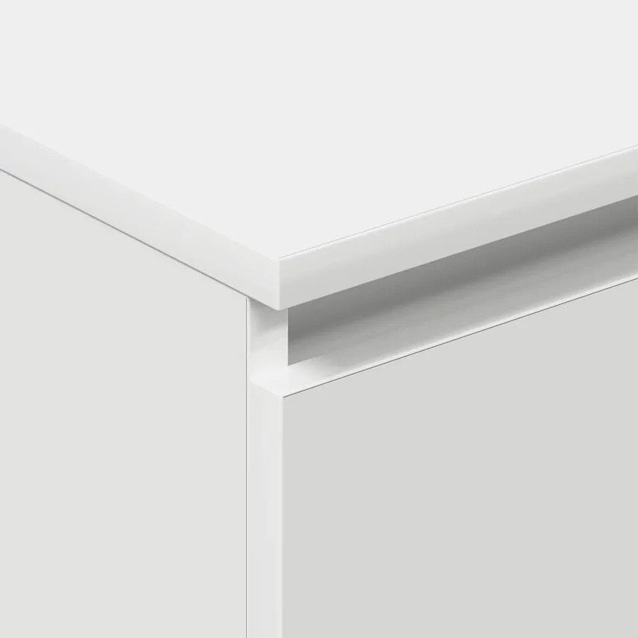 Buffet Blanc 60x35x98,5 cm Bois d'ingénierie - 10