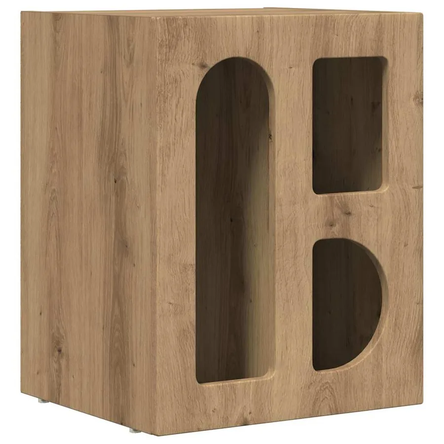Table de chevet ELST 2 pc Chêne artisanal 40 x 35 x 50 cm - 5