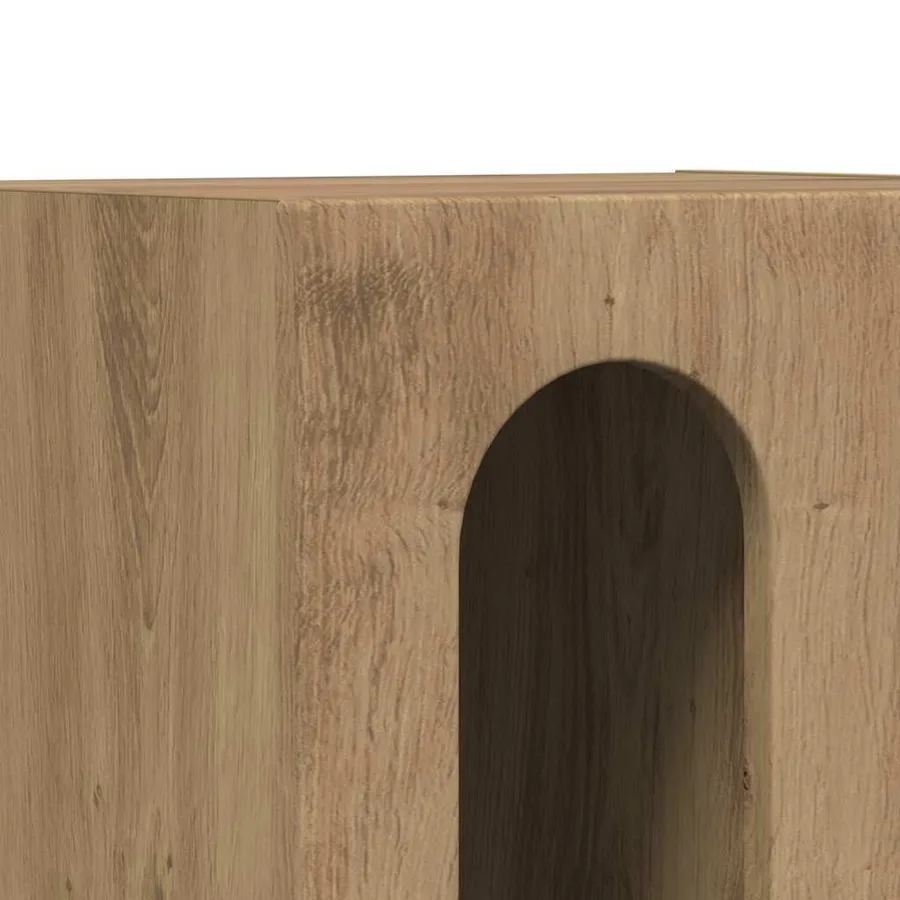 Table de chevet ELST 2 pc Chêne artisanal 40 x 35 x 50 cm - 9