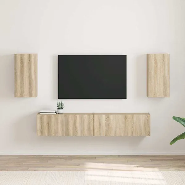 Meuble TV mural 2 pcs Sonoma 30 x 31 x 60 cm Bois d'ingénierie