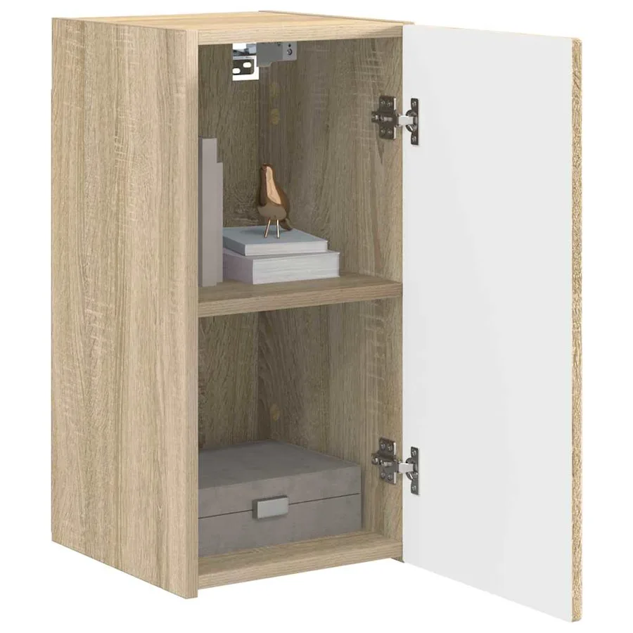 Meuble TV mural 2 pcs Sonoma 30 x 31 x 60 cm Bois d'ingénierie - 3