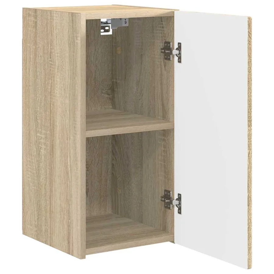 Meuble TV mural 2 pcs Sonoma 30 x 31 x 60 cm Bois d'ingénierie - 6