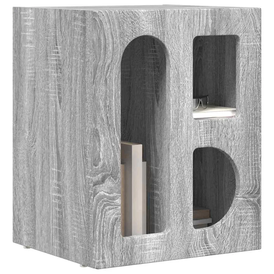 Table de chevet ELST Gris Sonoma 40 x 35 x 50 cm - 3