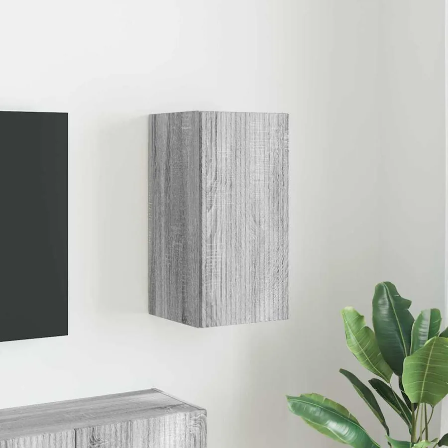 Meuble TV mural Gris Sonoma 30 x 31 x 60 cm Bois d'ingénierie