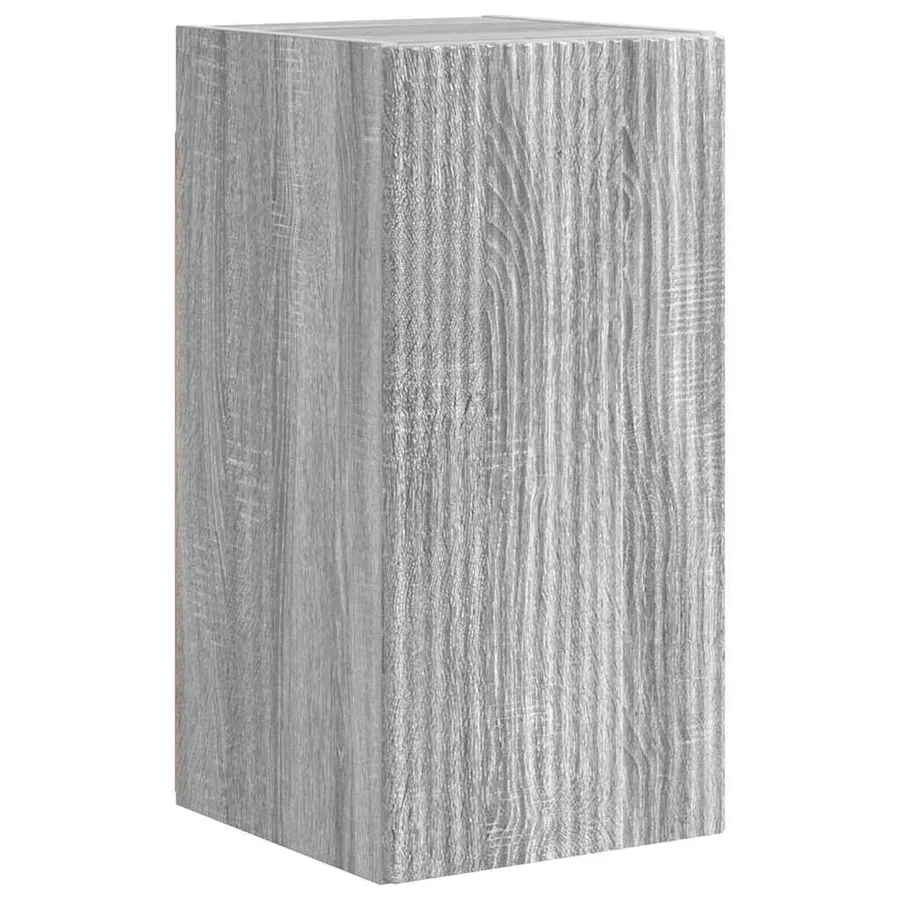 Meuble TV mural Gris Sonoma 30 x 31 x 60 cm Bois d'ingénierie - 2