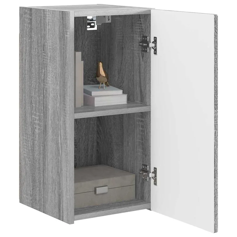 Meuble TV mural Gris Sonoma 30 x 31 x 60 cm Bois d'ingénierie - 3