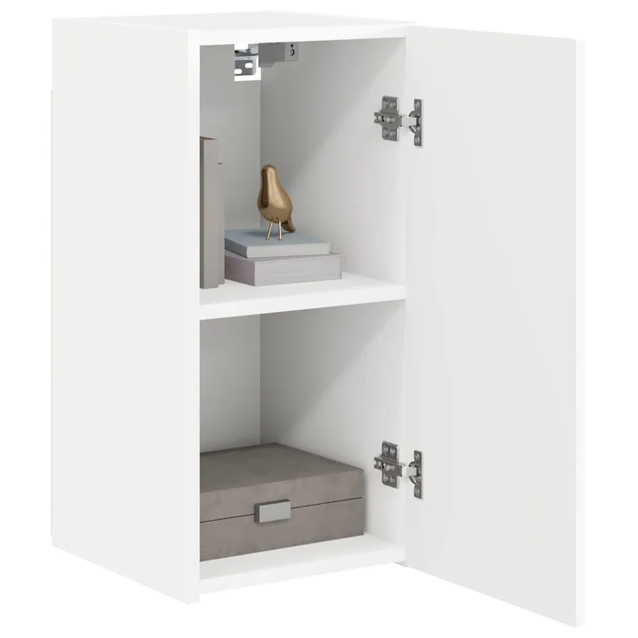 Meuble TV mural Blanc 30 x 31 x 60 cm Bois d'ingénierie - 3