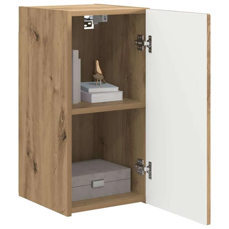 Meuble TV mural 2 pcs Chêne artisan Bois d'ingénierie - 3