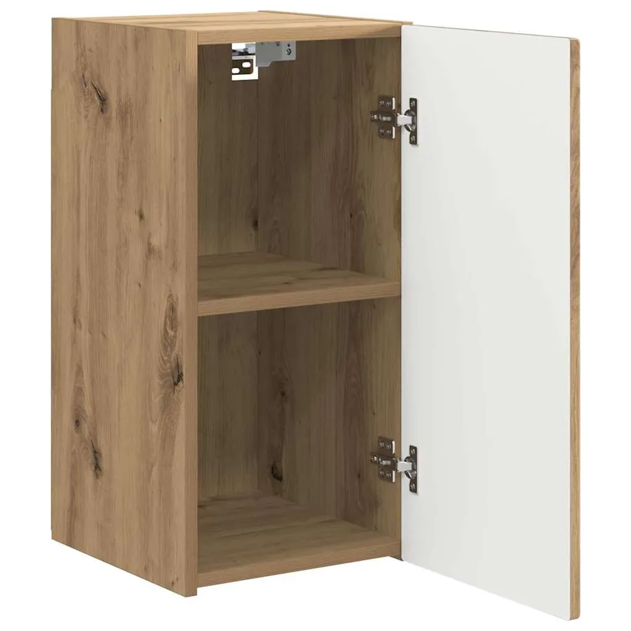 Meuble TV mural 2 pcs Chêne artisan Bois d'ingénierie - 6