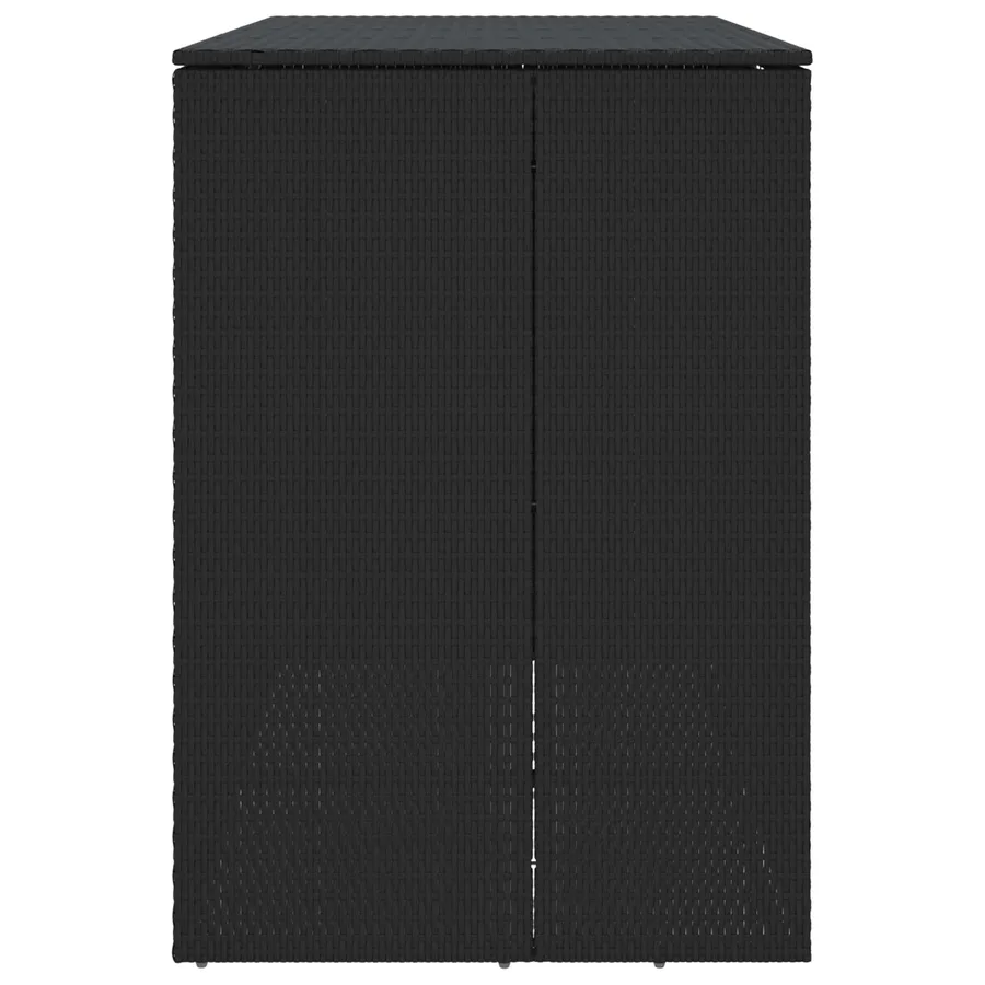 Boîte de poubelle 2 pcs Noir 130 x 80 x 115 cm Polyéthylène - 6