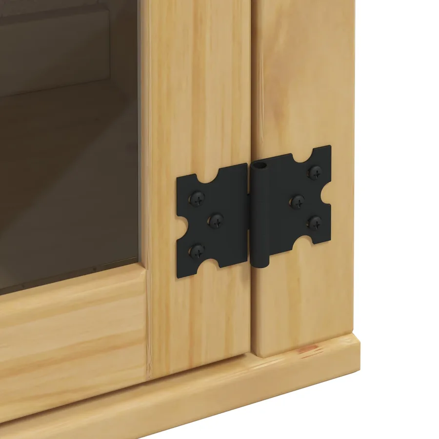 Armoire SKI Brun Miel 80 x 32 x 60 cm Pin massif - 9