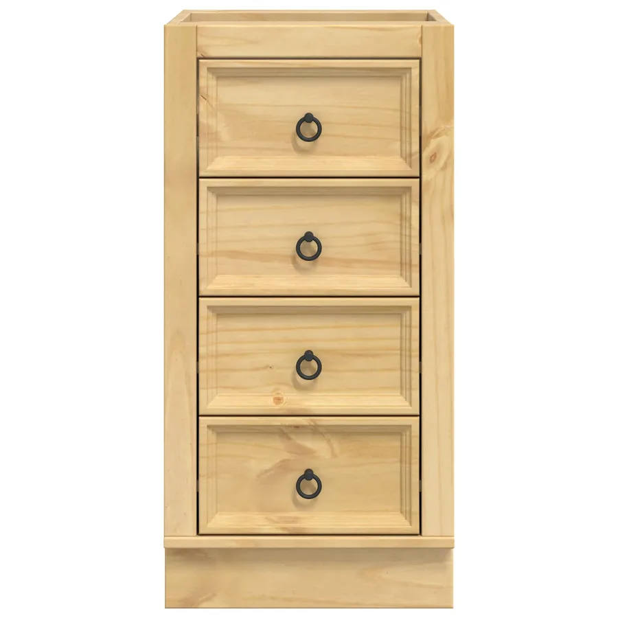 Armoire SKI Brun Miel 40 x 46 x 81 cm Pin massif - 6