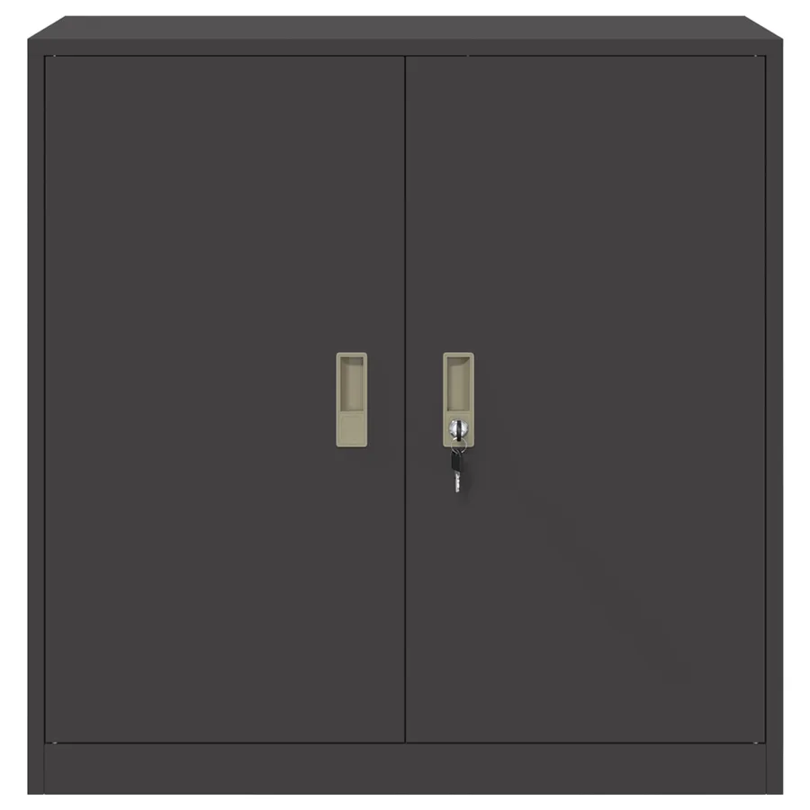 Armoire de rangement Noir 90 x 40 x 90 cm Acier - 6