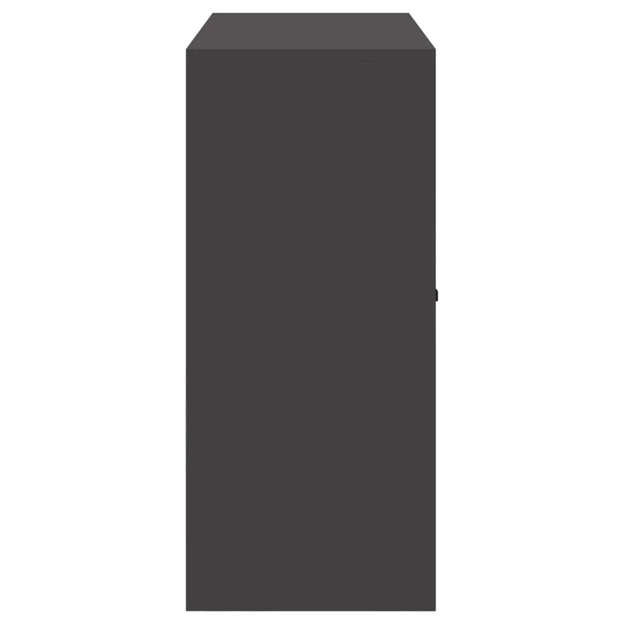 Armoire de rangement Noir 90 x 40 x 90 cm Acier - 7