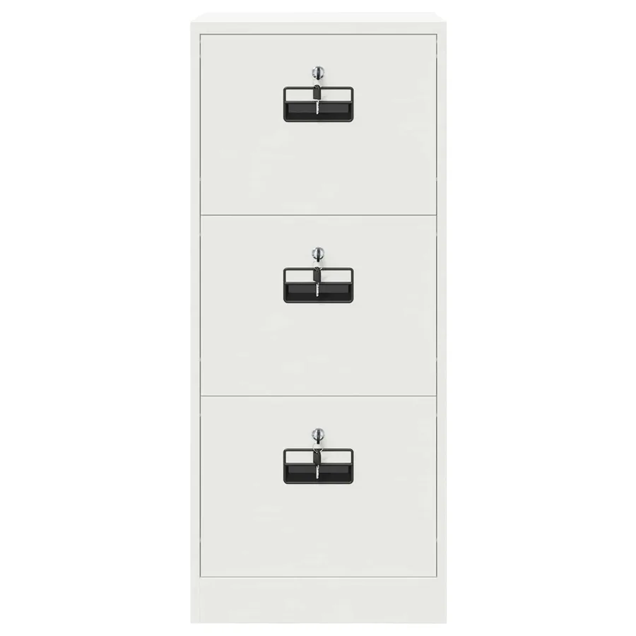 Cabinet de Dossier avec tiroir Blanc 45,5 x 42 x 106,5 cm - 7