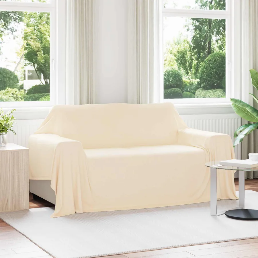 Jeté Crème 280 x 210 cm Toison