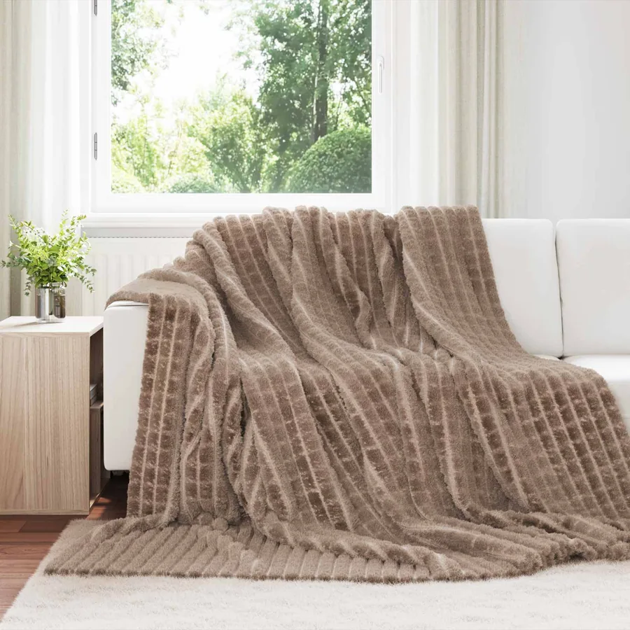 Jeté Camel 240 x 220 cm Toison