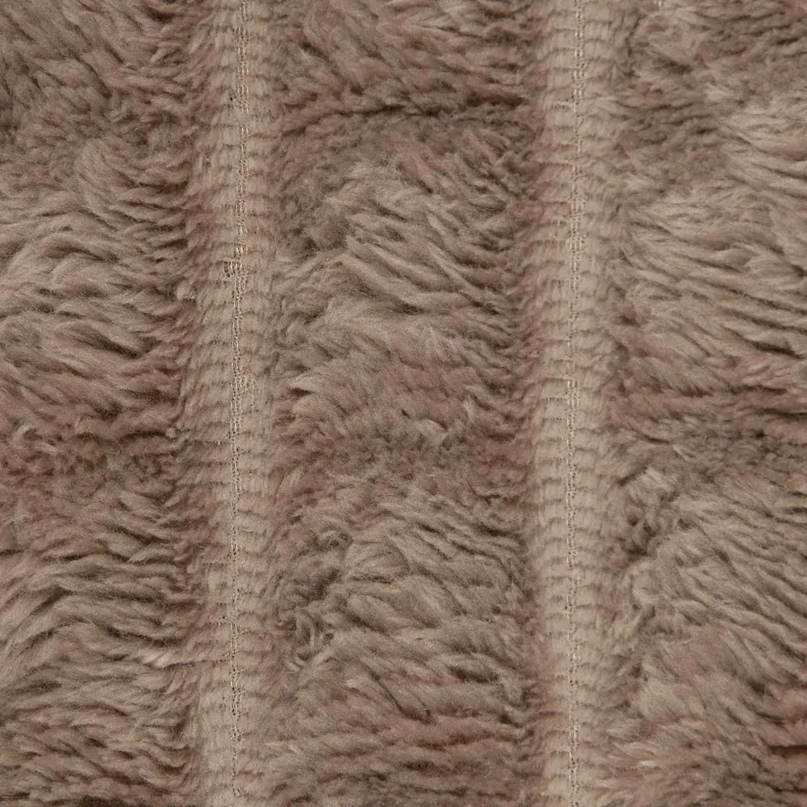 Jeté Camel 240 x 220 cm Toison - 8