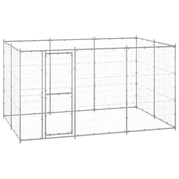 Chenil extérieur Acier galvanisé 7,26 m²