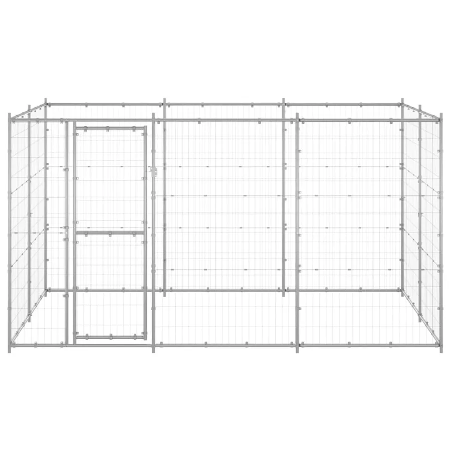 Chenil extérieur Acier galvanisé 7,26 m² - 2