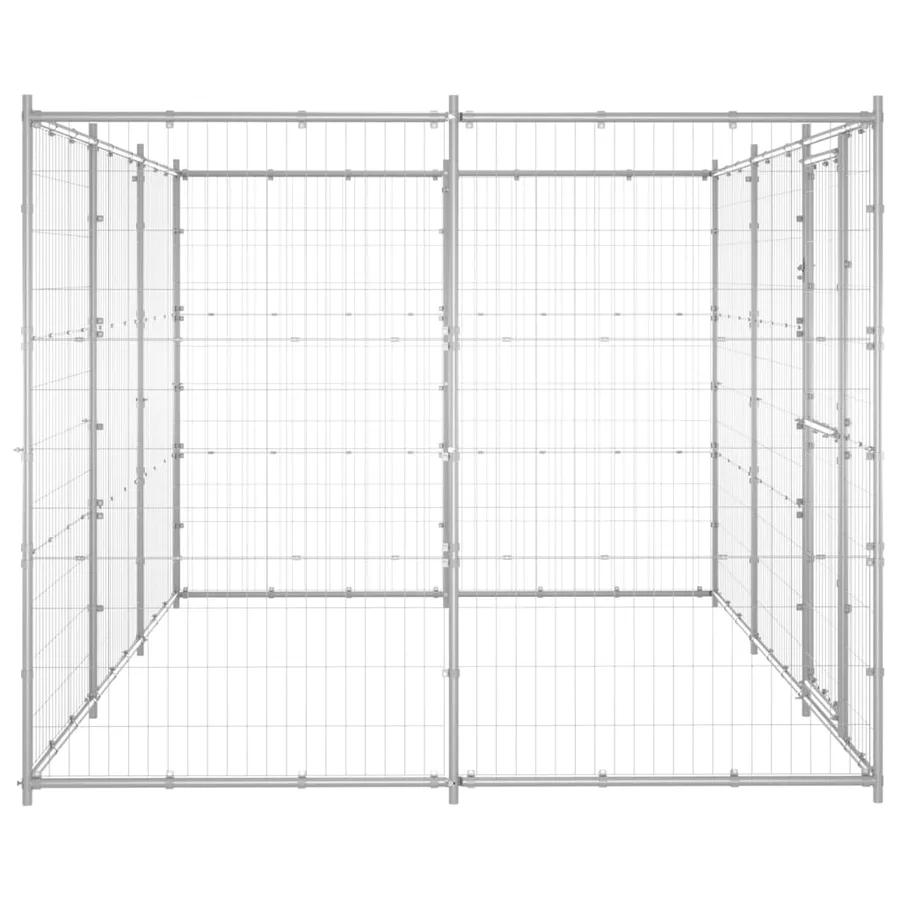 Chenil extérieur Acier galvanisé 7,26 m² - 3