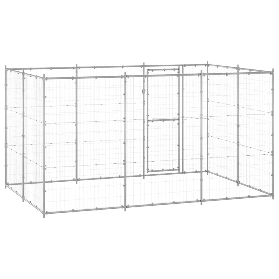 Chenil extérieur Acier galvanisé 7,26 m² - 4