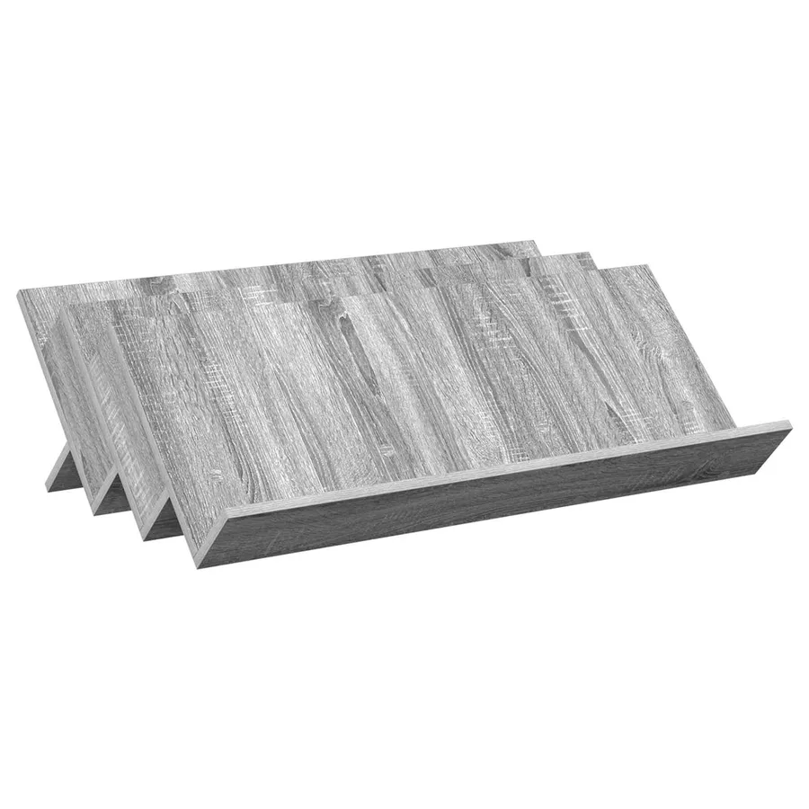 Étagère à magazines avec étagère Gris Sonoma 90 x 53 x 28,5 cm - 2