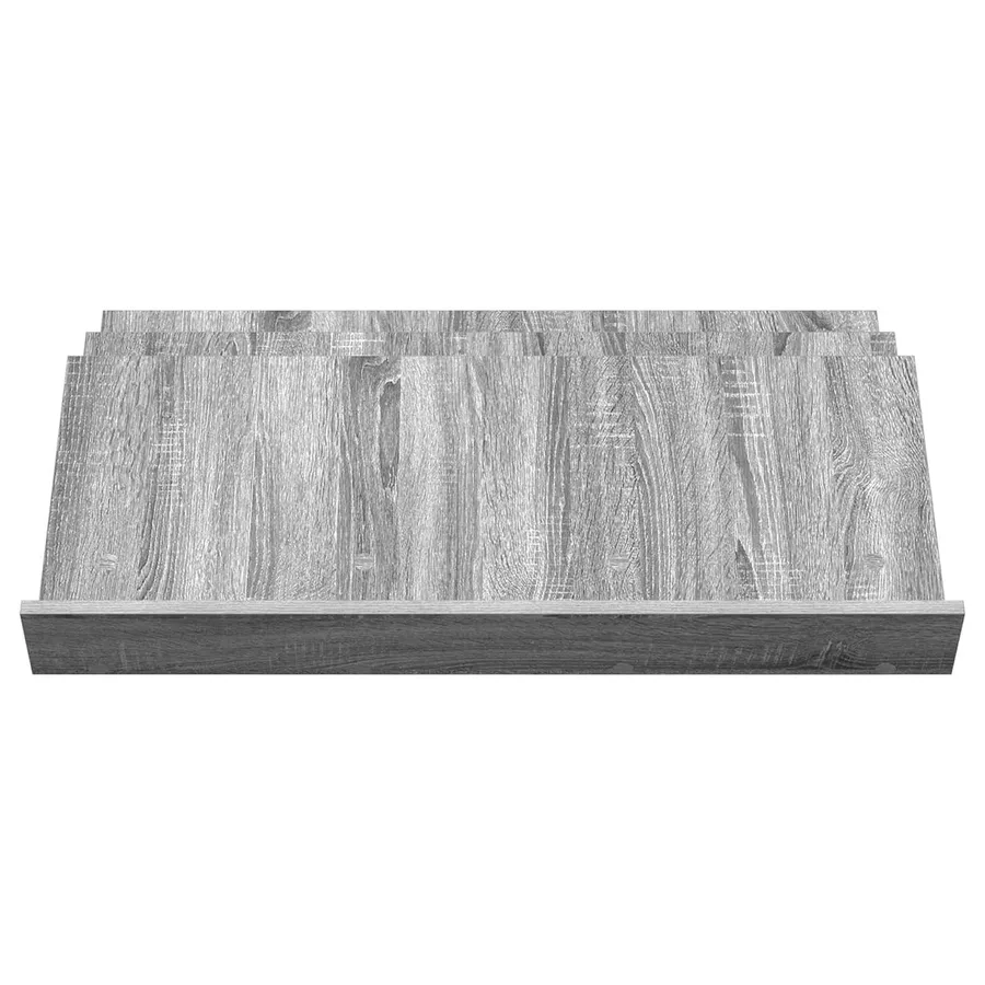 Étagère à magazines avec étagère Gris Sonoma 90 x 53 x 28,5 cm - 5