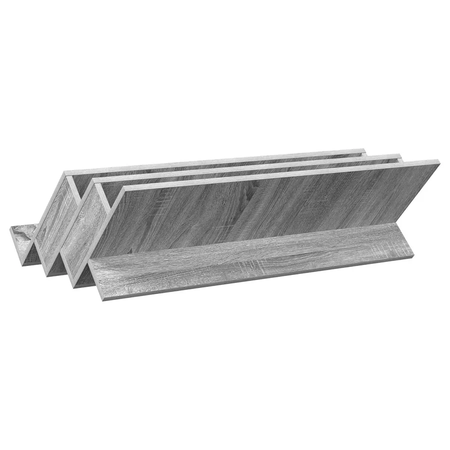 Étagère à magazines avec étagère Gris Sonoma 90 x 53 x 28,5 cm - 7