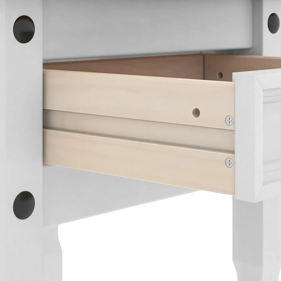 Table d'appoint Corona Blanc 50 x 50 x 50 cm Pin massif - 8