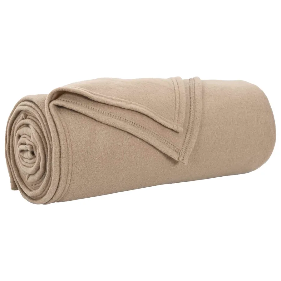 Jeté Camel 170 x 130 cm Toison - 2