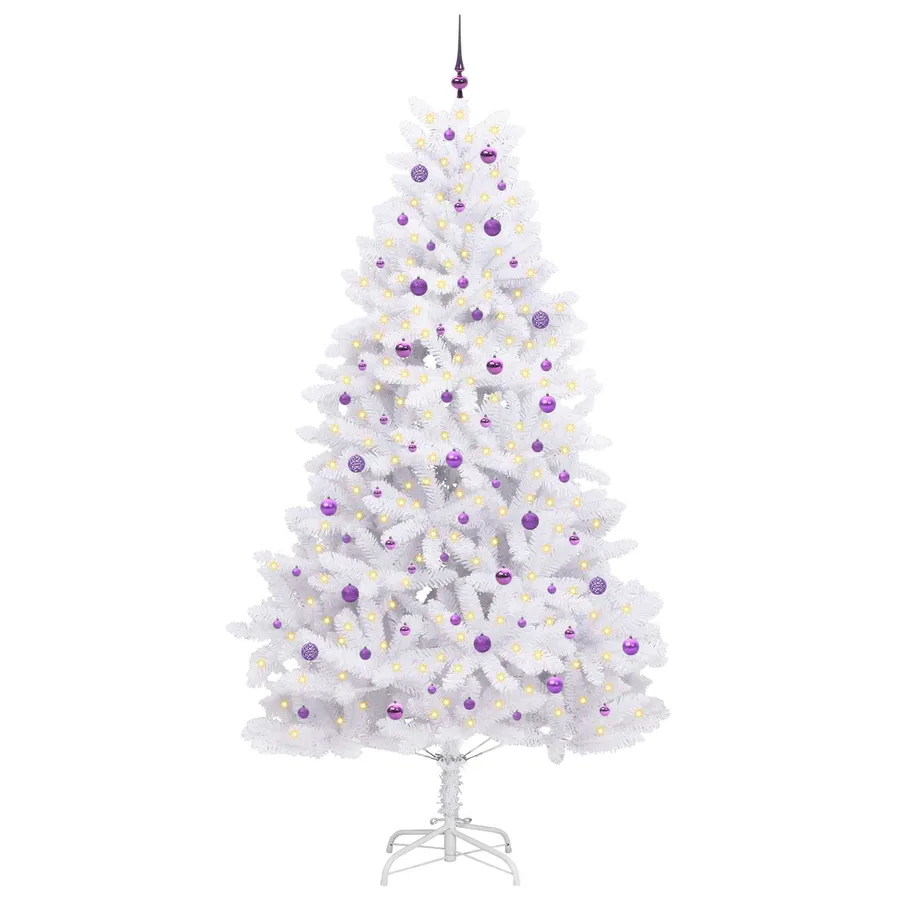 Sapin de Noël Artificiel à Branches Articulées Blanc 270 cm - 3