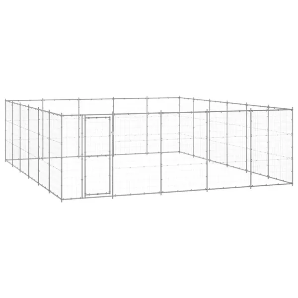 Chenil extérieur Acier galvanisé 36,3 m²
