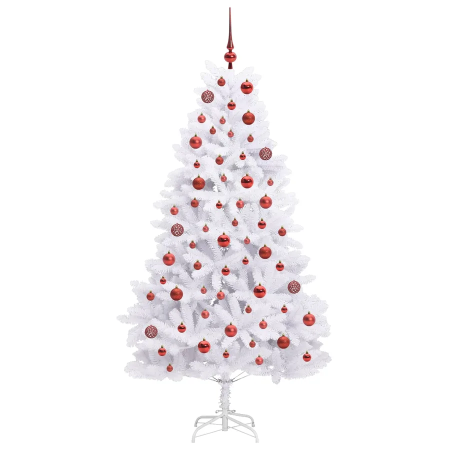 Sapin de Noël Artificiel à Branches Articulées Blanc 180 cm - 4