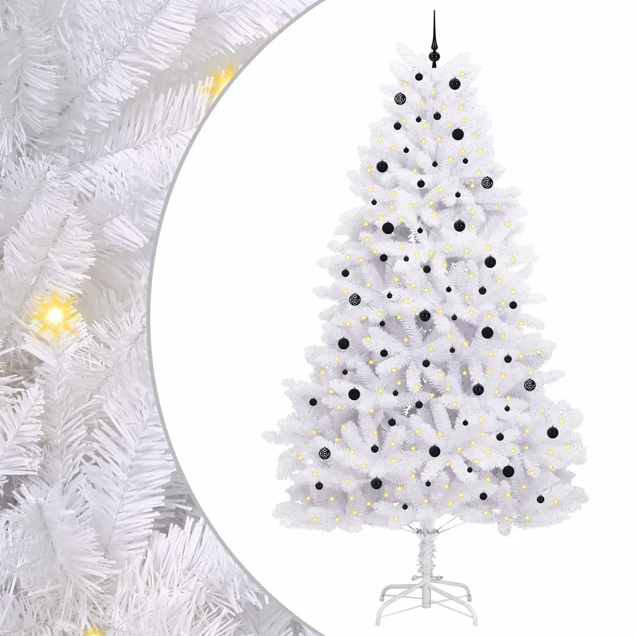 Sapin de Noël Artificiel à Branches Articulées Blanc 300 cm - 2