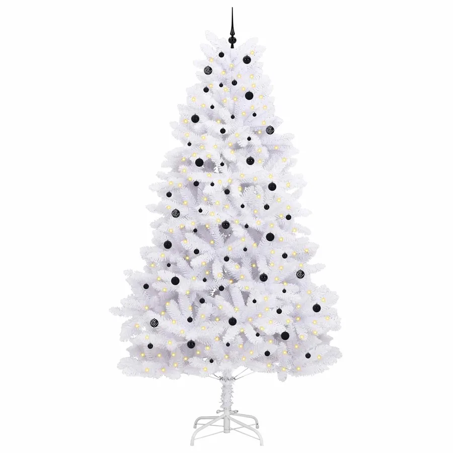 Sapin de Noël Artificiel à Branches Articulées Blanc 300 cm - 3