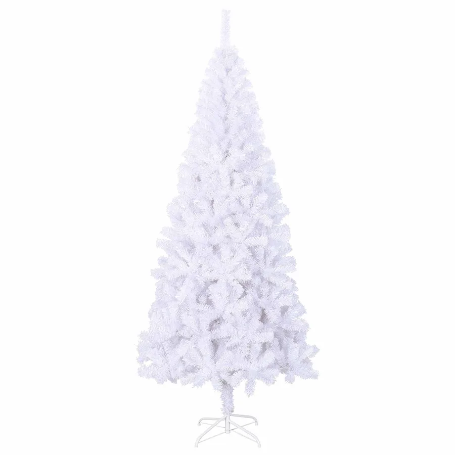 Sapin de Noël artificiel avec 300 LED Blanc 240 cm PVC et Acier - 5