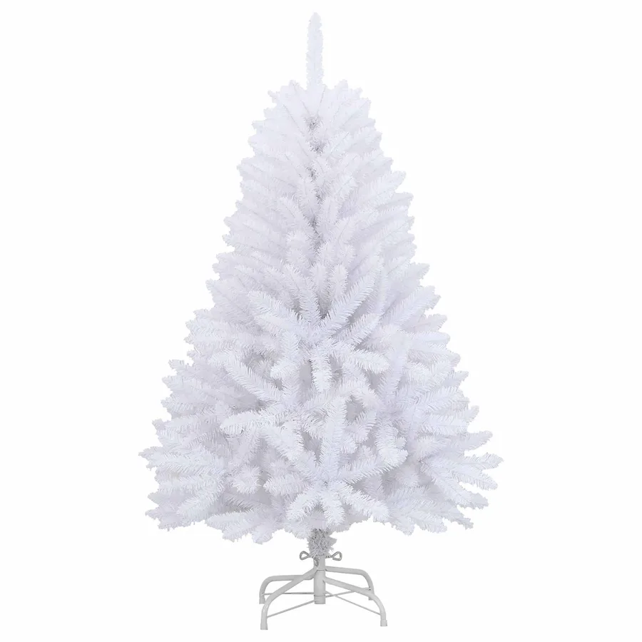 Sapin de Noël Artificiel à Branches Articulées Blanc 150 cm - 5
