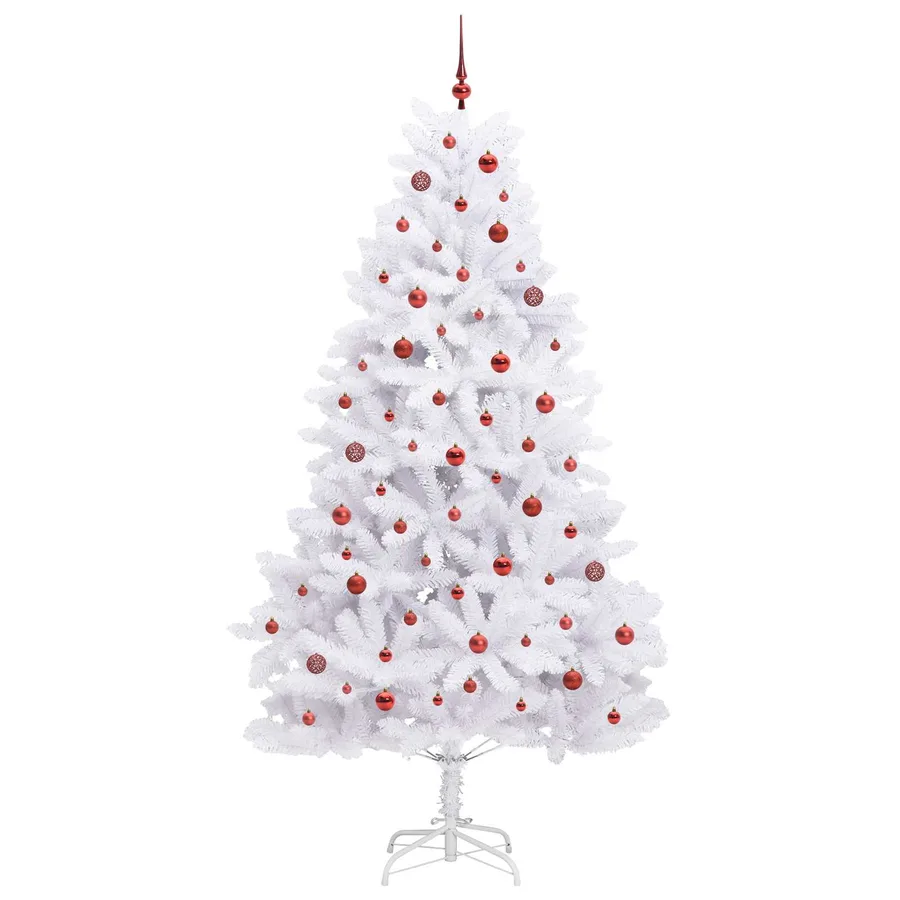 Sapin de Noël Artificiel à Branches Articulées Blanc 240 cm - 4