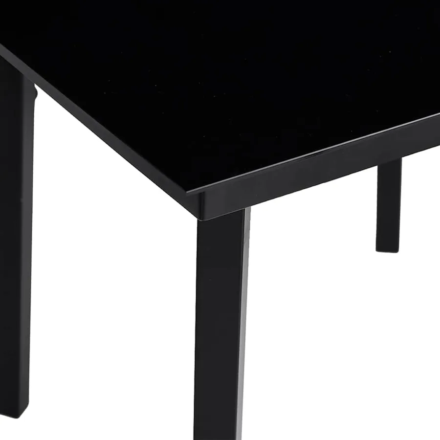 Ensemble à manger de jardin 3 pcs noir rotin PVC - 10