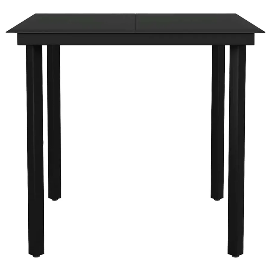 Ensemble à manger de jardin 3 pcs noir rotin PVC - 8
