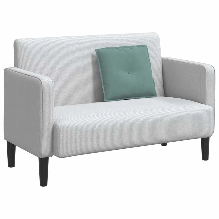 Coussin de Dos Vert Mer 50 x 45 cm Tissu en velours côtelé - 3