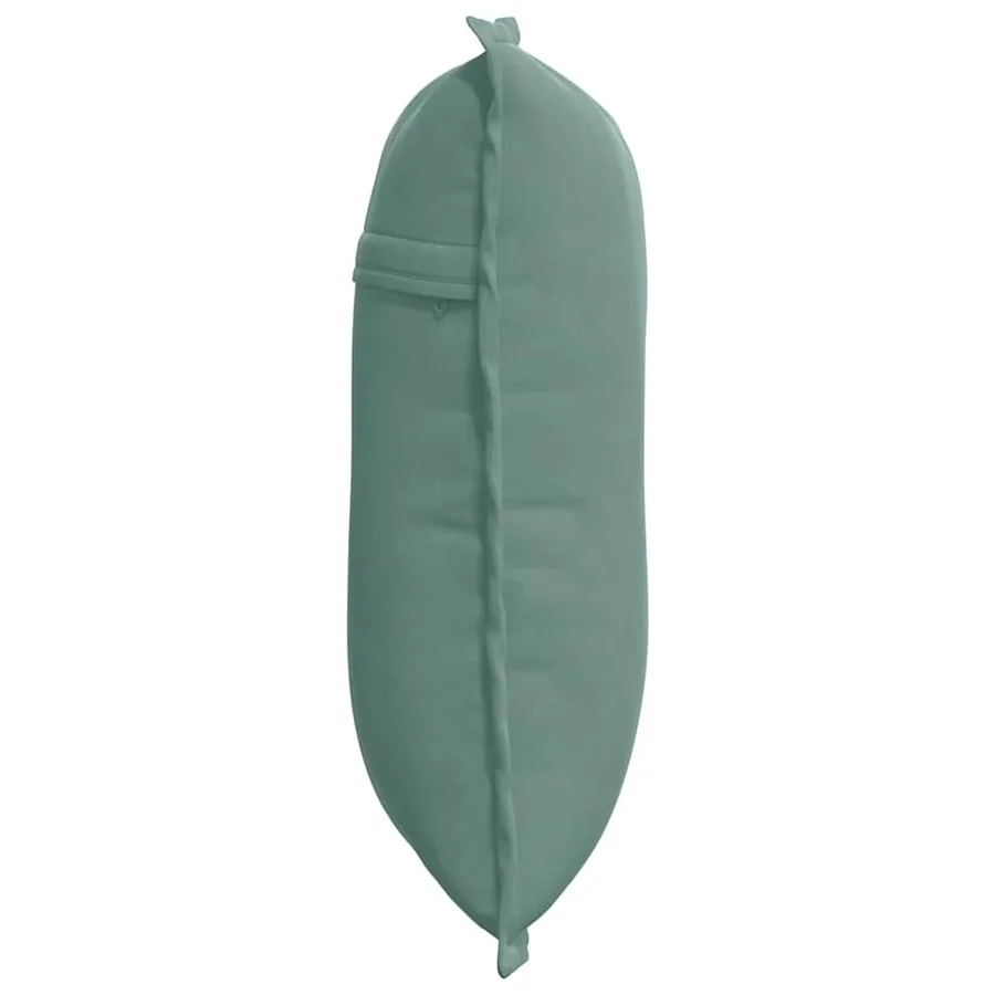 Coussin de Dos Vert Mer 50 x 45 cm Tissu en velours côtelé - 6