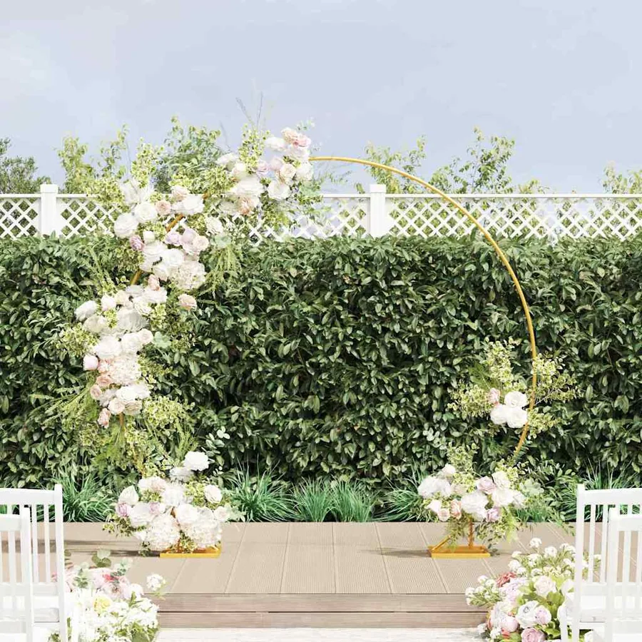 Arche de mariage Doré 220 x 45 x 200 cm Acier