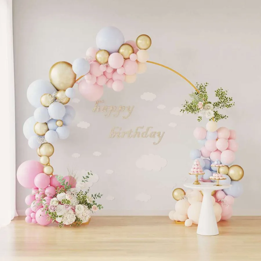 Arche de mariage Doré 220 x 45 x 200 cm Acier - 4