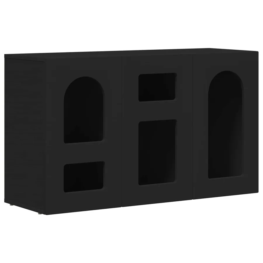 Buffet ELST Noir 100 x 35 x 59 cm Bois d'ingénierie - 2
