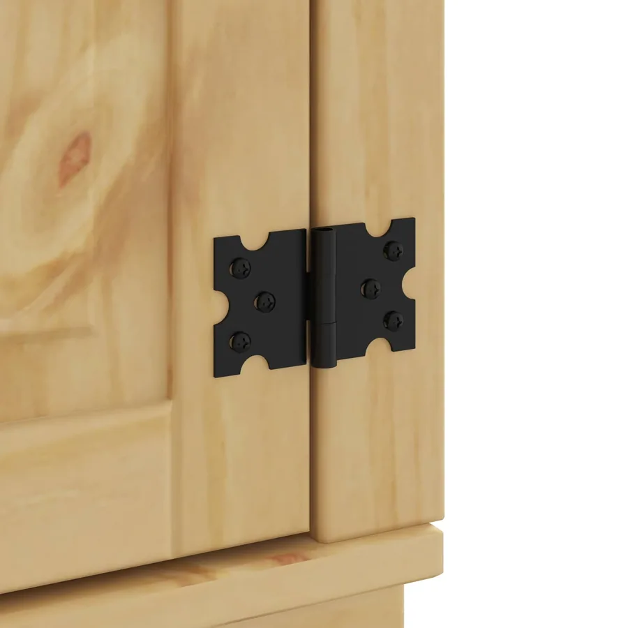 Armoire avec tiroir avec porte SKI 10 pcs Brun Miel Pin massif - 11