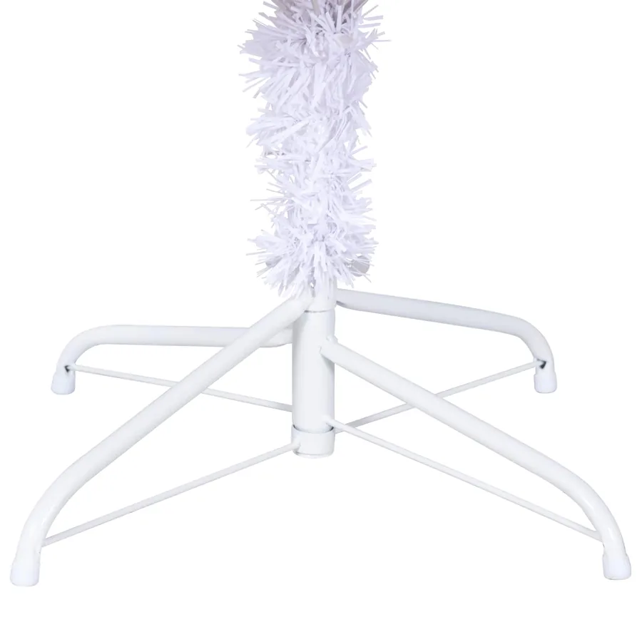 Sapin de Noël artificiel avec 300 LED Blanc 210 cm PVC et Acier - 12