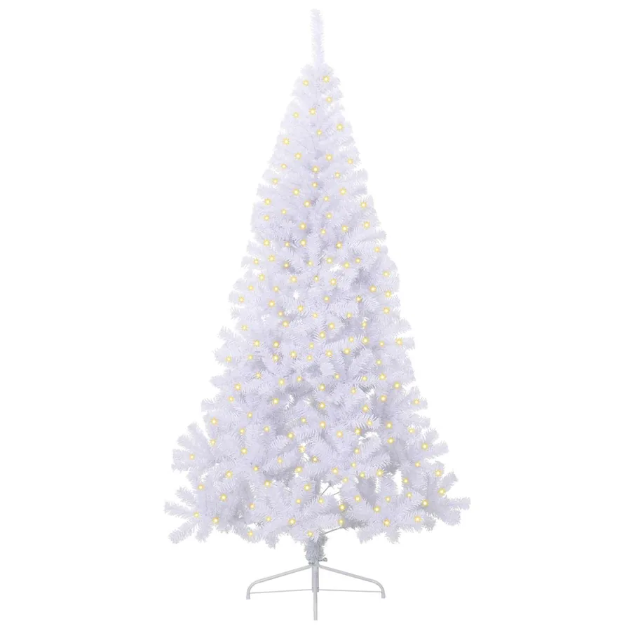 Sapin de Noël artificiel avec 300 LED Blanc 240 cm PVC et Acier - 3